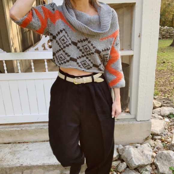 French Connection Sweaters - French Connection cropped sweater oversized neck